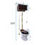 Toilette suspendue murale 1,6 GPF (siège non inclus)-90674194