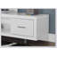 Meuble télé moderne de 60 po avec rangement, console multimédia pour le salon et la chambre à coucher, design d'inspiration Art déco, finition stratifiée durable