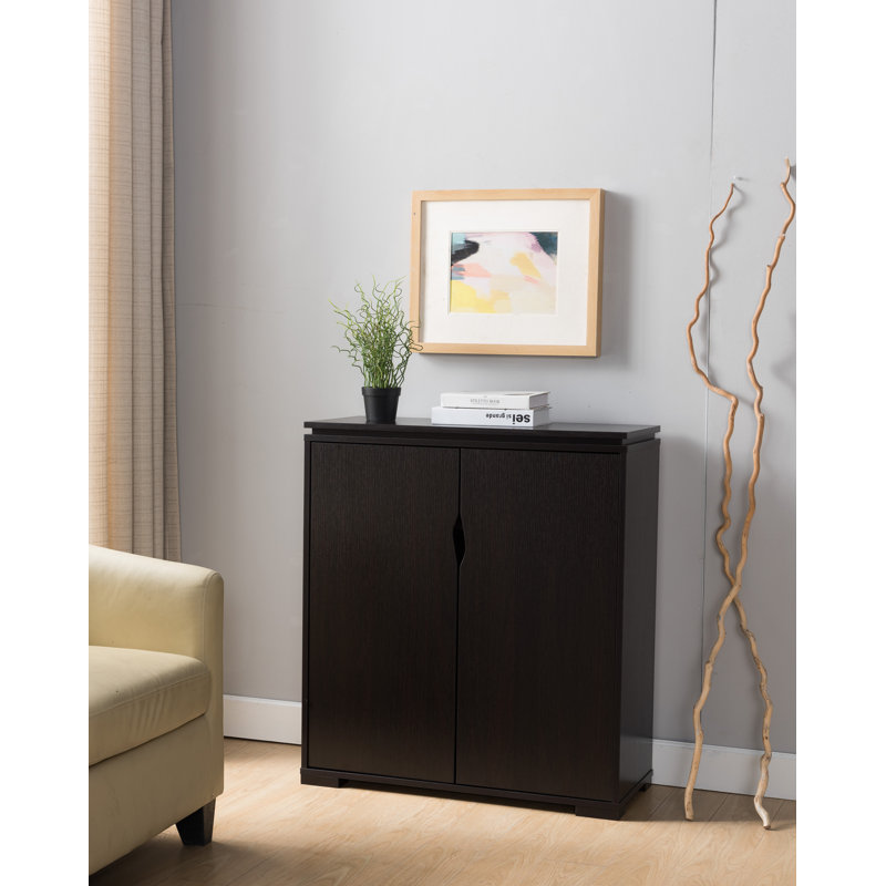 12 Pair Shoe Storage Cabinet, Cappuccino