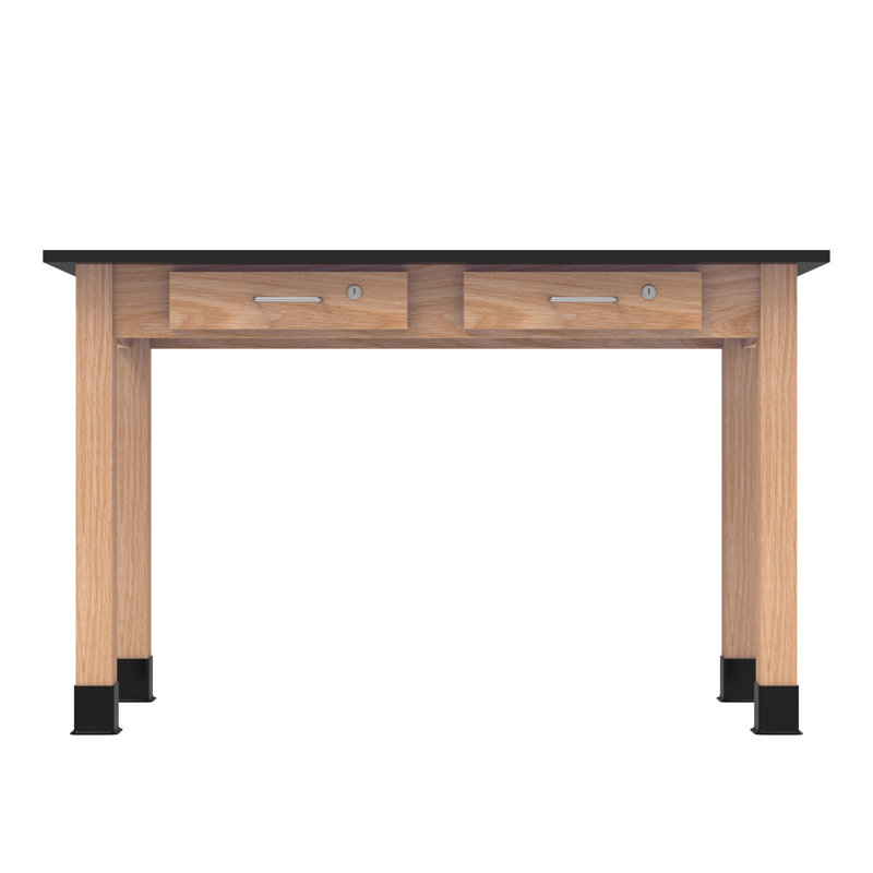 Série de tables à tablier à tiroirs PerpetuLab avec différentes options de plateau et de taille, H 30 po x l 54 po x P 21 po