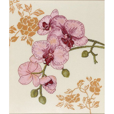 Trousse de broderie au point de croix comptée Orchidée par Alisena 1214A