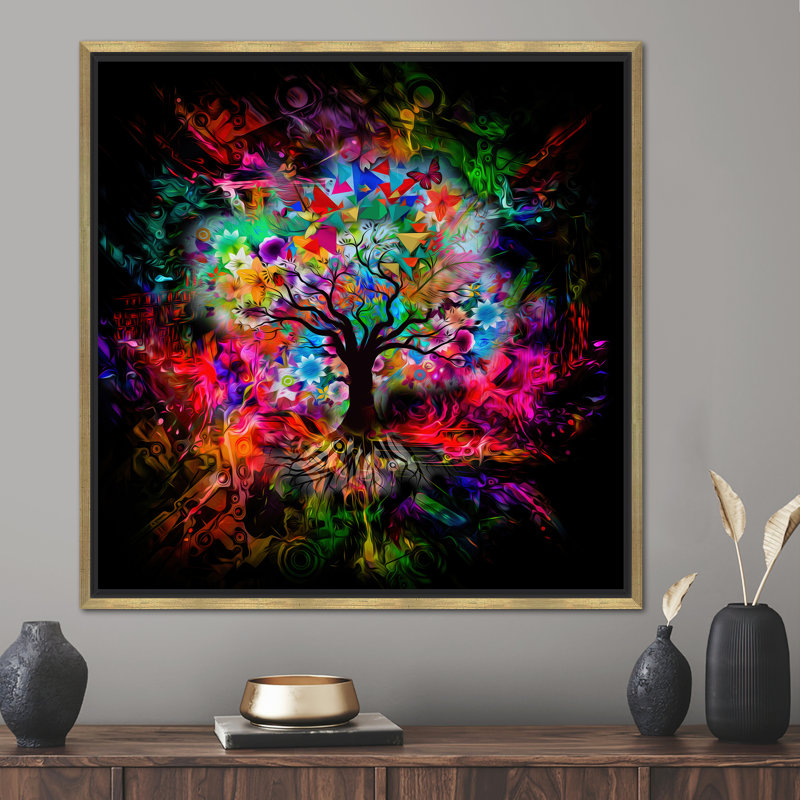 Large Wall Art, Canvas Wall Art, Oversized Wall Art, Tree of Life, Colorful Art Canvas, Abstract Canvas Gift, Trendy Canvas,