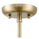Dimson Single Light Metal Semi Flush Mount