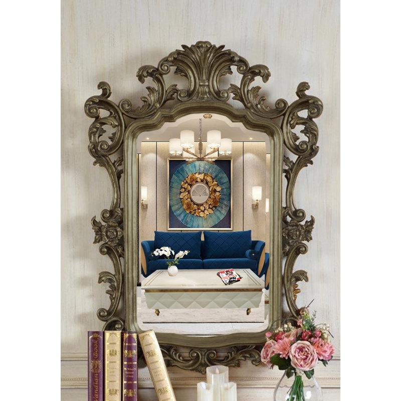 Miroir d'appoint Rosia, Argent