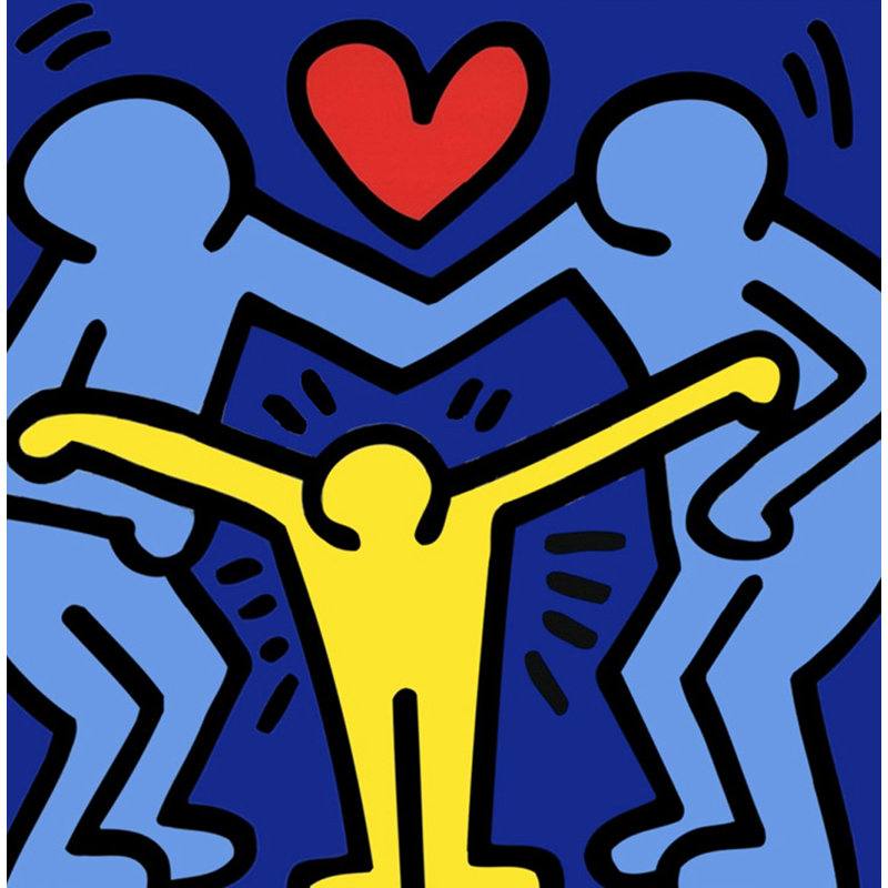Sans titre (logo contre la Violence familiale), 1990 (cœur de bébé) MCG-H1338, H 15 po x l 15 po