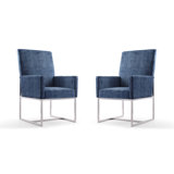 Element Tufted Velvet Upholstered Arm Chair