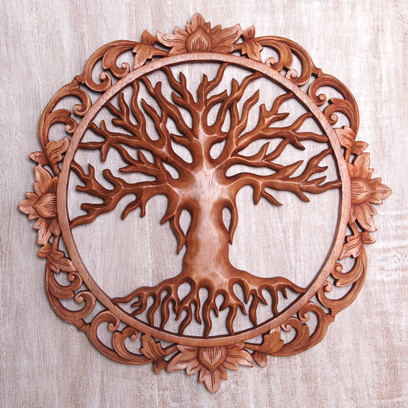 Décoration murale en bois Tree Roots