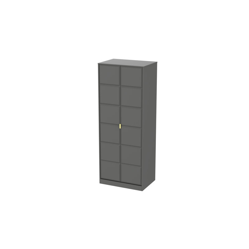 Fully Assembled Elenita Cube 2 Door Wardrobe