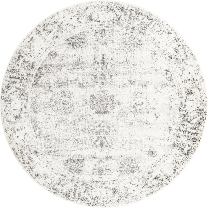 Pokorny Abstract Indoor Rug, Round 6'