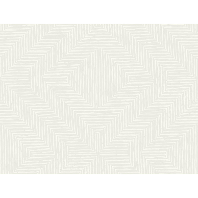 Rouleau de papier peint adhésif à jet L 27 pi x l 27 po Diamond Channel, Gris clair