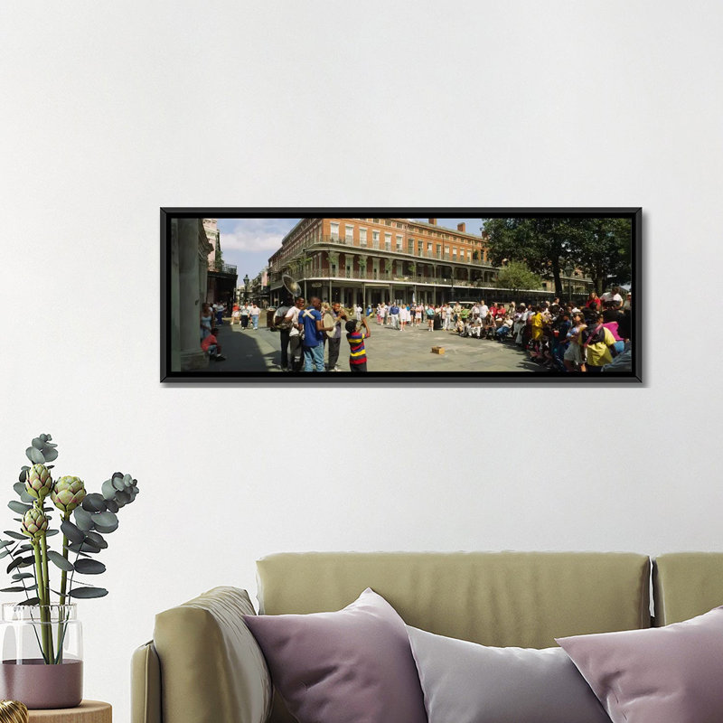 «New Orleans, Louisiana», reproduction de photo sur toile, H 20 po x l 60 po x P 1,5 po, Cadre noir