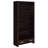 Maureen Cappuccino 5-Shelf Bookcase With Drawer