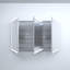 Rectangular Silver Aluminum Recessed/Surface Mount Medicine Cabinet With Mirror LED And Clock