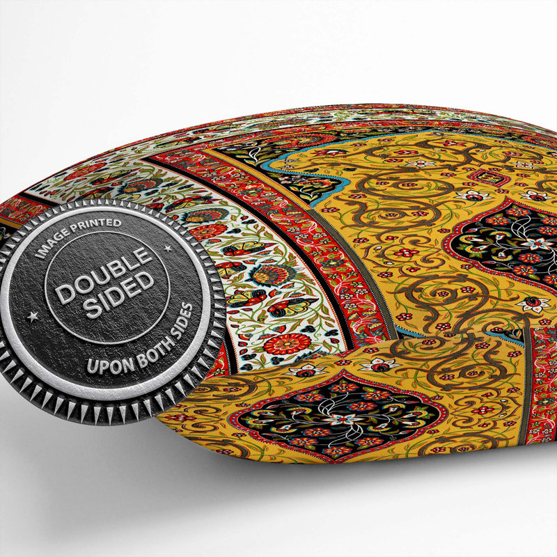 A Floral Persian Pattern Floral Square Throw Cushion, 40 x 40 cm