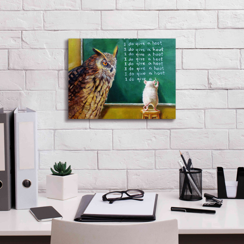 «Class Clown» par Lucia Heffernan, reproduction sur toile tendue, H 12 po x l 16 po x P 0,75 po