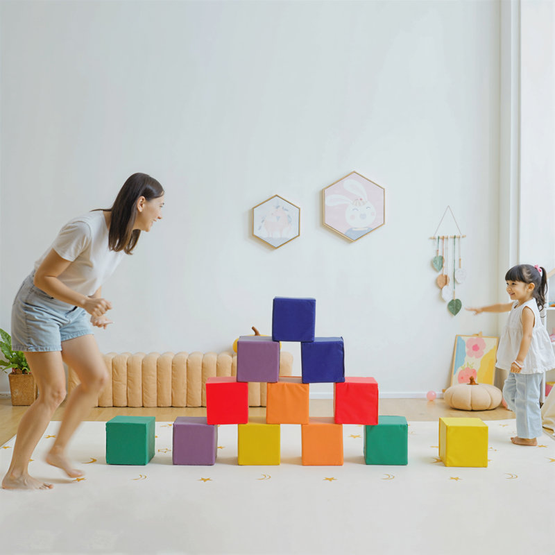 Cirencester Soft Play Foam Blocks Toy, 20cm H x 20cm W x 1.00cm L