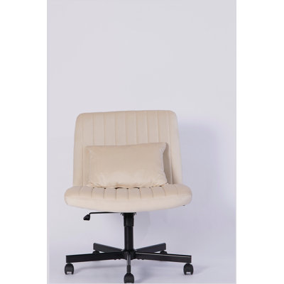 Chaise de bureau moderne, chaise de bureau d'ordinateur avec tissu en lin