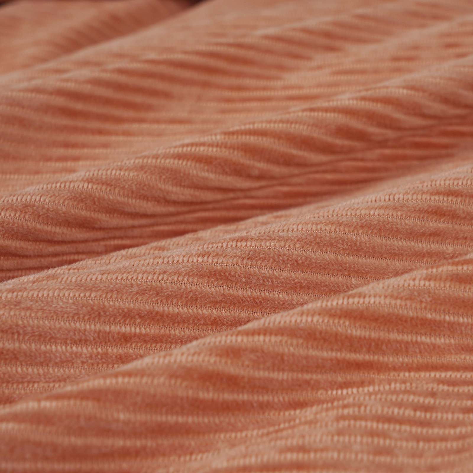 Bluford Velvet Duvet Cover Set, King Duvet Cover + 2 King Shams, Orange