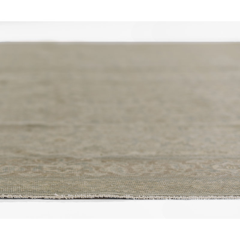 Wool Oriental Area Rug in Gray, Rectangle 9' x 12'