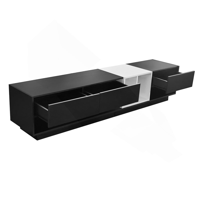 Meuble télé avec design compact, téléviseurs de 80 po