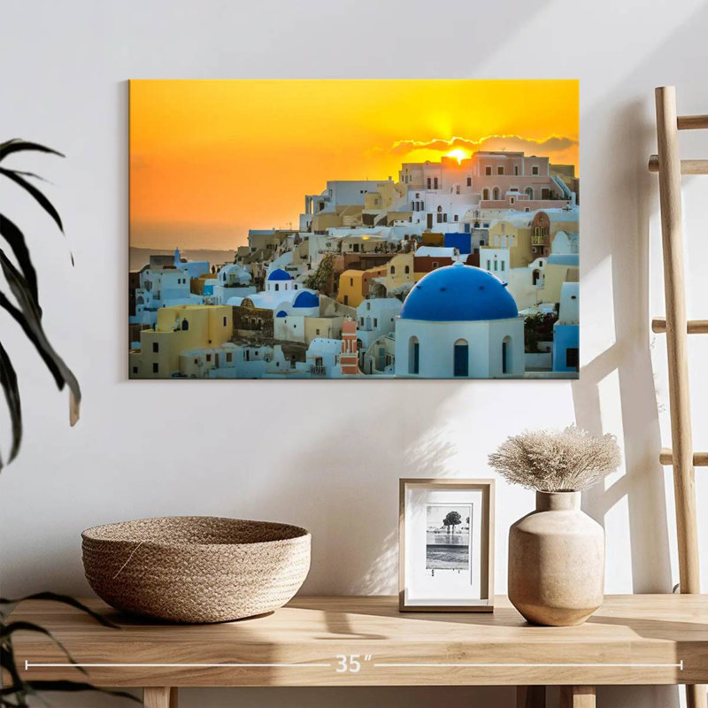 Ravi Oia Sunset Glow, 16" H x 24" W