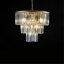Lustre en cristal de luxe à 3 niveaux de 20 po, luminaire suspendu 7 lumières à cadre doré, éclairage de plafond élégant pour le salon, la salle à manger et la chambre à coucher-948495460-948495466