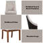 Tissu Gilsea, cuir synthétique et chaise d'appoint (ensemble de 2)