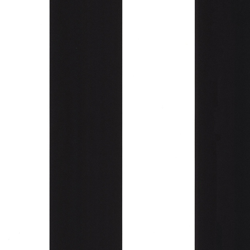 Rouleau de papier peint à rayures larges 32,7 pi x 20,5 po Corringham, Noir / blanc