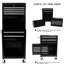Armoire à outils roulante 2 en 1 avec 6 tiroirs pour garage atelier 6 boîte amovible 4 et poids net de 55,4 lb-2075495087