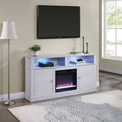 Meuble télé avec foyer et chauffage Iris