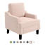 Ensemble de 2 fauteuils d'appoint rembourrés Chenille Comfort-1179148642