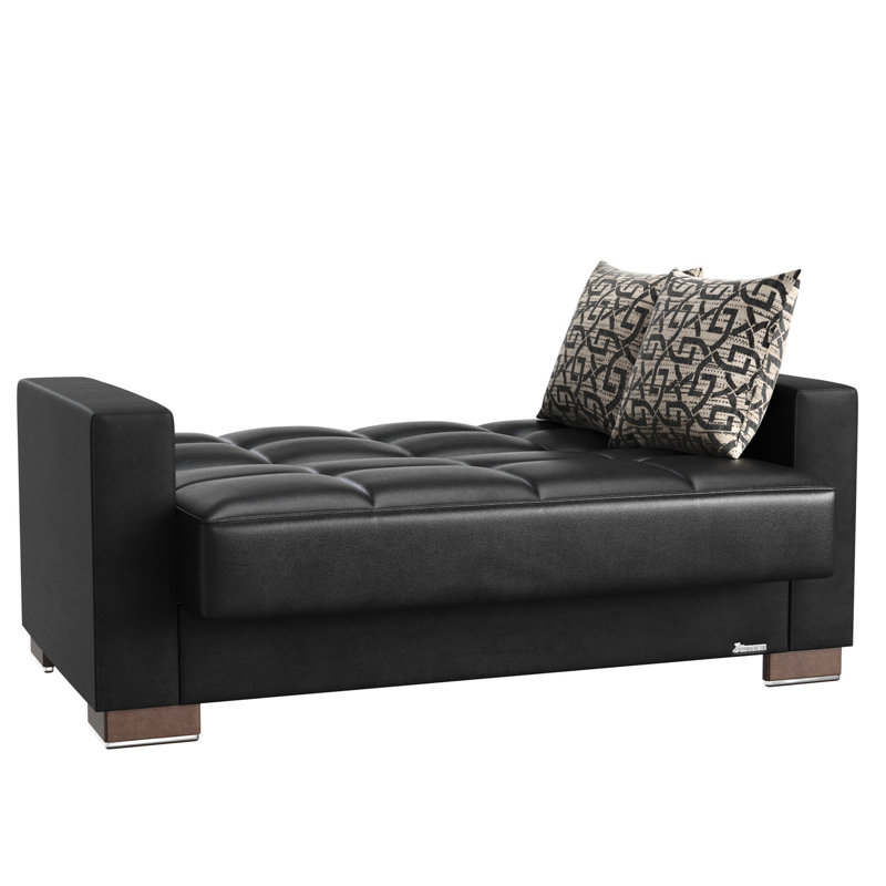 Rangement convertible en cuir, polyvalent et confortable pour les dortoirs