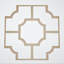 Panneaux de plafond décoratifs en acrylique 66, l 66 7/8 po x H 66 7/8 po x T 1/8 po, gris Bradley-497600097-497600126