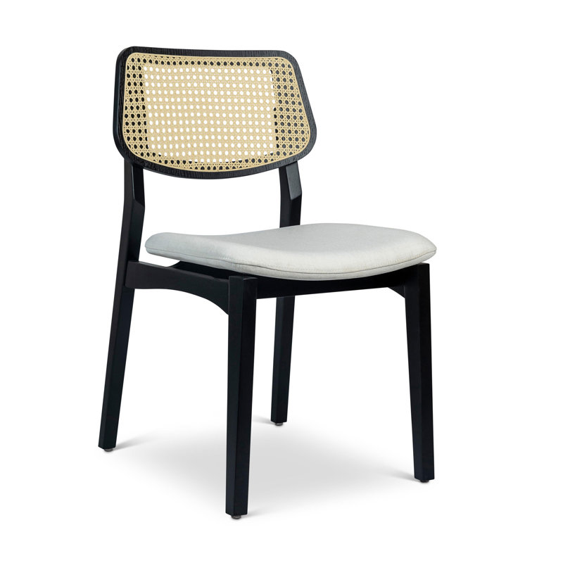 Chaise Adalay Cane, Albâtre / cadre Ebano