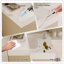 Meuble-lavabo flottant moderne 29,9 po avec comptoir en faux marbre et lavabo encastré en céramique, fixation murale pour petites salles de bain et appartements-1330375623