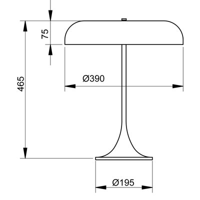 Madison Metal Buffet Lamp