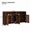 Armoire de rangement 63 po Mid-Century-1227858176