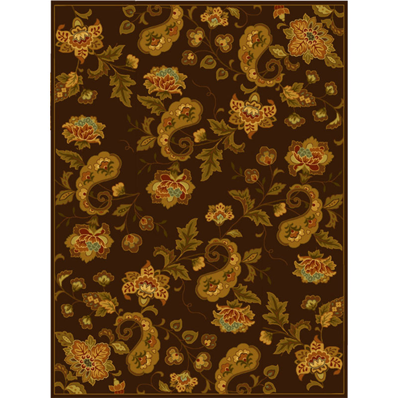 Berkley Hand Hooked Thick Wool Pile Floral Rug, Rectangle 6' x 9'