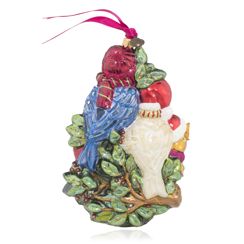 6.5'' Handmade Glass Animals Holiday Shaped Ornament
