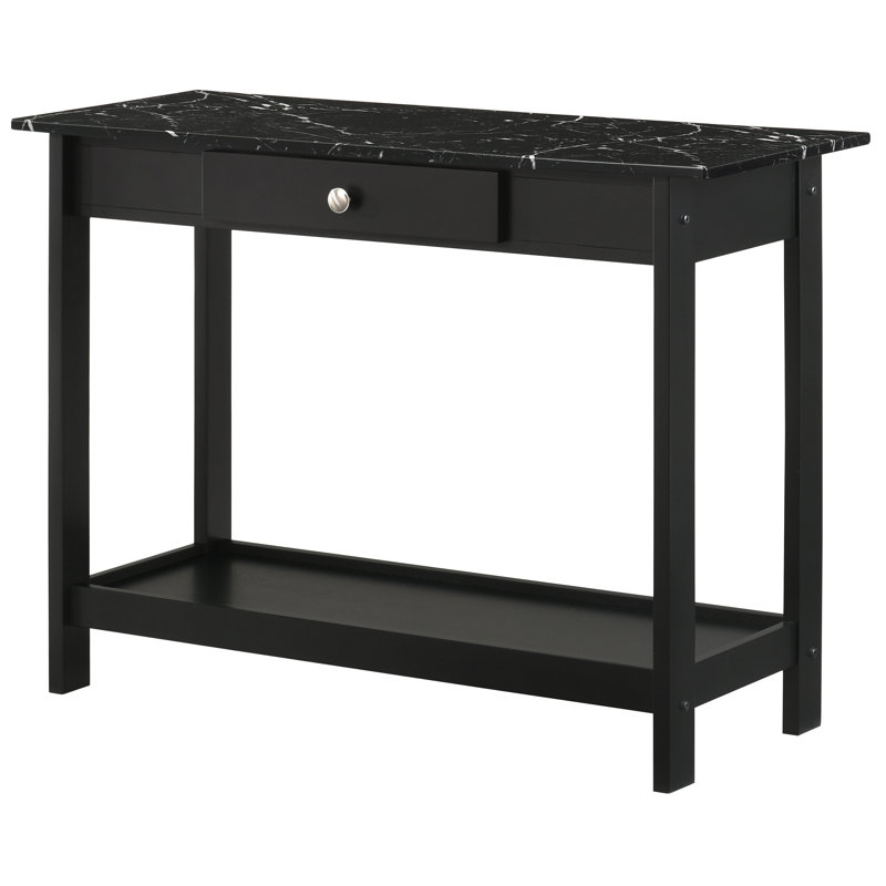 Arnardo 41.75" Console Table, Black, Black
