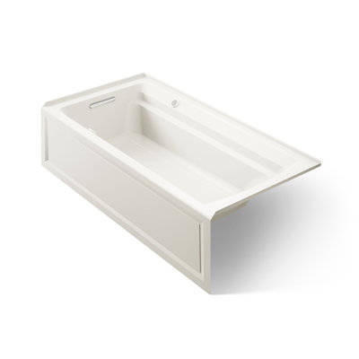 Archer 72-in X 36-in Integral Apron Heated Bubblemassage Air Bath with Bask Heated Surface and Left-hand Drain