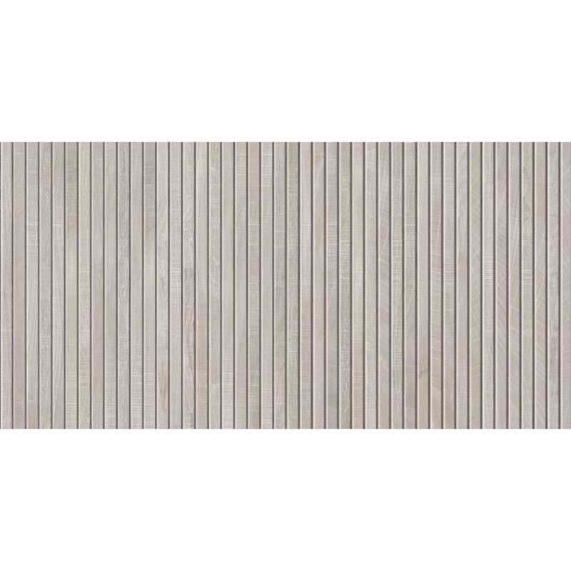 Carreau de porcelaine naturelle déco 23,77 "x 47,25" Bois Ribbon, gris