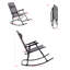 Chaise berçante d'extérieur en métal Barthelus-1848034255