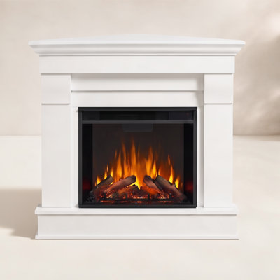 Chateau Corner Electric Fireplace Mantel