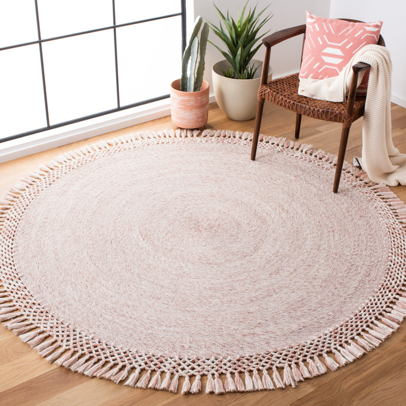 Cummins Performance Hand Tufted Solid Color Rug, Rond 6 pi