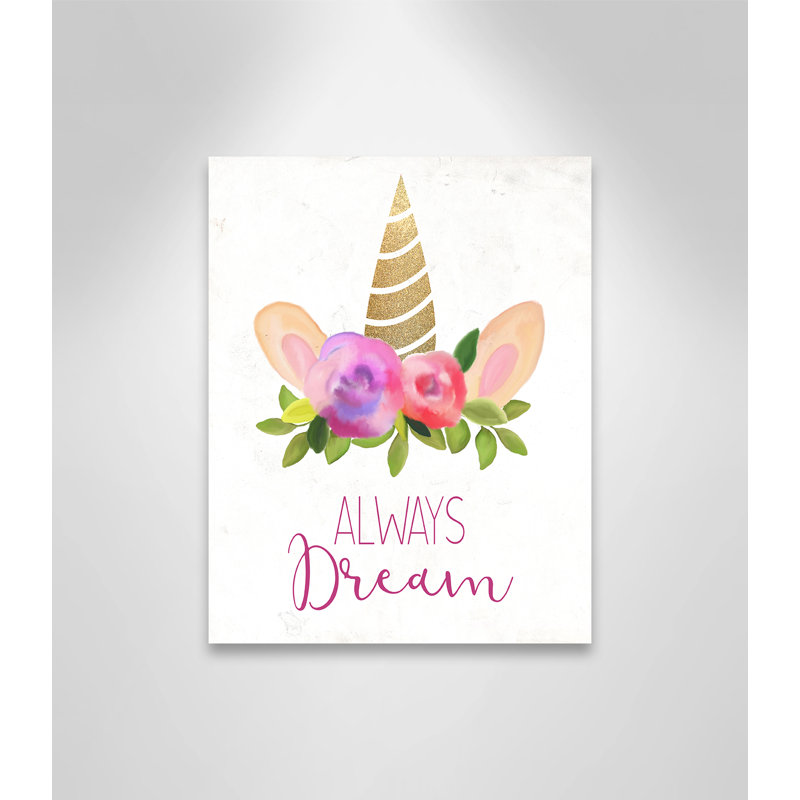 Toujours rêve 1, H 14 po x l 11 po x P 1,5 po, Toile
