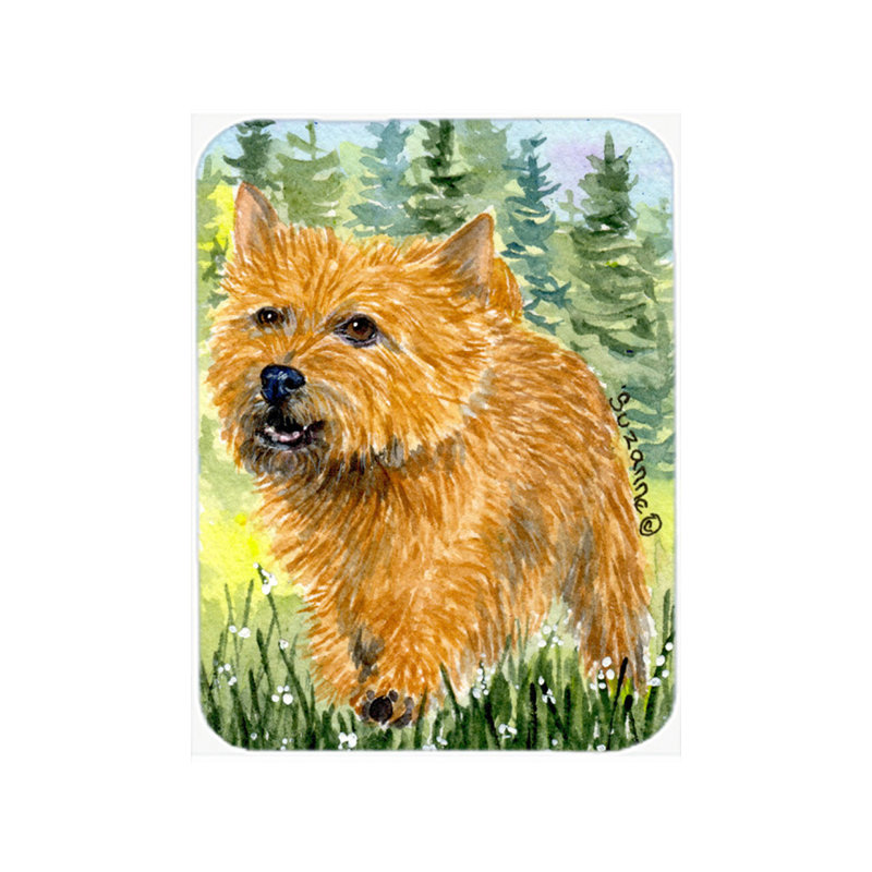 Planche à découper en verre east urban home norwich terrier