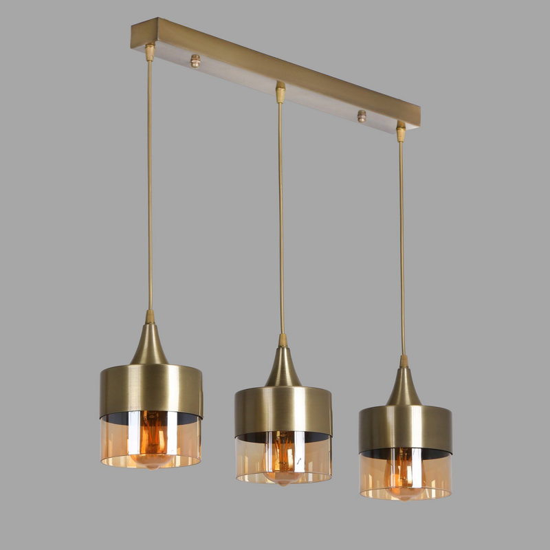 Fedler 3 - Light Kitchen Island Pendant, Brass