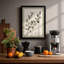 Single Stem in Mist Botanical - Framed Print-959703017-959703018