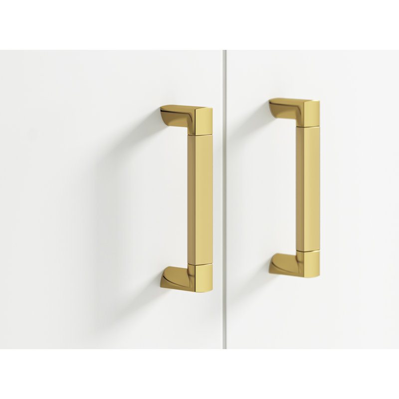 Poignée d'armoire 4½ po Seer, Laiton brossé